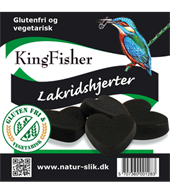 King Fisher lakrids hjerter - Glutenfri og vegetarisk 